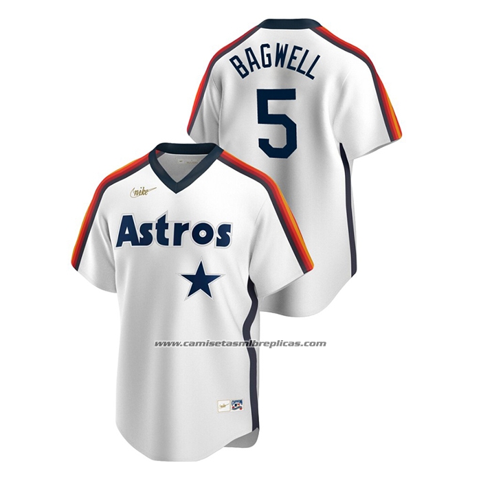 Camiseta Beisbol Hombre Houston Astros Jeff Bagwell Cooperstown Collection Primera Blanco
